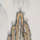 纯手绘油画金线抽象花卉客厅装饰画玄关餐厅走廊挂画 画师直销