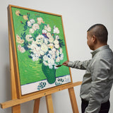 梵高纯手绘油画向日葵全集装饰画客厅卧室挂画简约餐厅画师直供