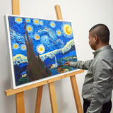 梵高纯手绘油画向日葵全集装饰画客厅卧室挂画简约餐厅画师直供