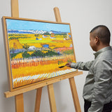 梵高纯手绘油画向日葵全集装饰画客厅卧室挂画简约餐厅画师直供