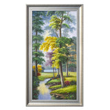 纯手绘风景油画客厅玄关挂画现代简约装饰画高清喷绘厂家直销