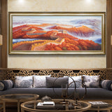 纯手绘鸿运当头油画客厅办公室酒店大堂装饰画高清喷绘厂家直销