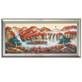纯手绘鸿运当头油画客厅办公室酒店简约装饰画高清喷绘厂家直销