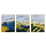 纯手绘欧式客厅金山油画背有靠山书房挂画现代简约装饰画可定制