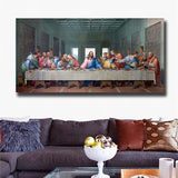 Leonardo Da Vinci "The Last Supper" HD print on canvas huge wall picture (31x63)