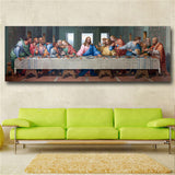 Leonardo Da Vinci "The Last Supper" HD print on canvas huge wall picture (31x63)