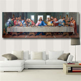 Leonardo Da Vinci "The Last Supper" HD print on canvas huge wall picture (31x63)