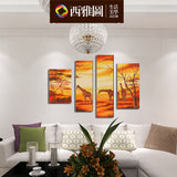 纯手绘油画风景无框装饰套画工艺炳烯画可定制画师直销