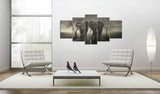 5 Panel Elephant Painting Canvas Wall Art Picture Home Decoration Living Room Canvas Print Modern Painting