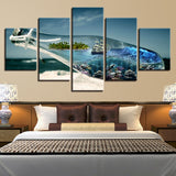 5 Piece Canvas Painting Dragon Framework Painting home decor print poster frame wall art WD-1540