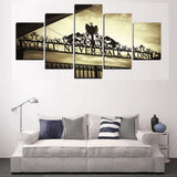 5 Pieces Canvas Painting You Will Never Walk Alone  picture print poster framed wall art