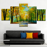 5 Pieces Walking Couples Canvas Printings For Living Room Wall Modern Frame Paintings Wall Pictures Toile Wall Art