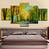 5 Pieces Walking Couples Canvas Printings For Living Room Wall Modern Frame Paintings Wall Pictures Toile Wall Art