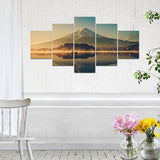 5 piece Canvas Painting Fuji Mountain Canvas picture room decor print poster wall art  WD-45
