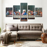 5 piece Set the last supper of jesus christ canvas painting Canvas picture painting room decor print poster wall art WD-1881