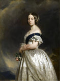 Big size Young Queen Victoria Portrait Oil Painting on Canvas Posters and Prints Scandinavian Wall Art Picture for Living Room