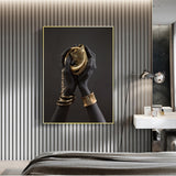 Black Woman's Hand With Gold Jewelry Canvas Paintings On The Wall Art Posters And Prints African Art Pictures Home Wall Decor