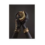 Black Woman's Hand With Gold Jewelry Canvas Paintings On The Wall Art Posters And Prints African Art Pictures Home Wall Decor