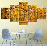 Canvas Painting Wall Art HD Prints 5 Pieces Maple Forest Home Landscape Bedroom Decor Modular Framework Pictures Artwork Poster