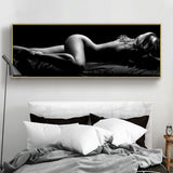 DDWW Wall Art Painting Canvas Print Nude Figure Picture Sleeping Beauty Posters Wall Pictures For Living Room No Frame