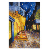 Famous Van Gogh Cafe Terrace At Night Oil Painting Reproductions on Canvas Posters and Prints Wall Art Picture for Living Room