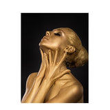 Gold Black Nude African Art Woman Oil Painting on Canvas Posters and Prints Scandinavian Cuadros Wall Picture for Living Room