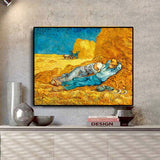 Vincent Van Gogh Rest From Work Oil Painting on Canvas Posters and Prints Scandinavian Canvas Art Wall Picture for Living Room