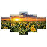 Wall Art  Sunflowers Canvas Art Painting Poster Flowers Home Decor Wall Art Canvas Wall Pictures for Living Room