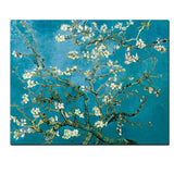 Wall Canvas Art Van Gogh Blossoming Almond Tree Impressionist Oil Painting Poster and Print Flower Wall Picture for Living Room
