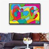 Picasso Design HD Illustrator Cubism Design Print on Canvas Home Decor