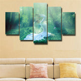 5Pcs Yoga Canvas Print Painting Wall Art Home Decor