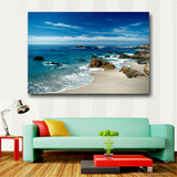 Single Ocean Prints Wall Art Canvas Sunset Seascape Paintings Home Decor #349