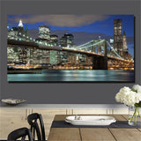 Large art prints Home Decor Canvas Painting Wall Art New York City Panoramic 3