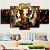 5P HD Canvas Print home decor wall art painting Elephant Trunk God