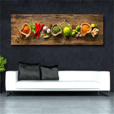 Grains Spices Spoon Peppers Kitchen Canvas Painting Cuadros Scandinavian Posters