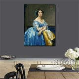 Jean-Auguste-Dominique Ingres " Princesse de Broglie "HD print on canvas