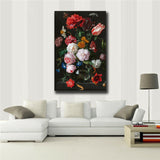Classical flowers HD print on canvas huge wall picture No Framed