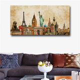 Large art prints Home Decor Canvas Painting Wall Art Famous Architecture