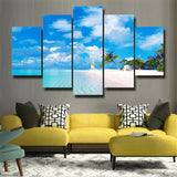 Hawaii 5 Pieces Of Modern Canvas Painting Wall Art For Home Decor