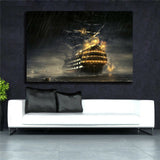 dream Sailboat 1 Piece Canvas Print Wall Art