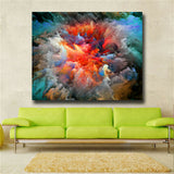 Canvas Prints Painting Modern Abstract Colorful clouds Wall Art Poster And Print