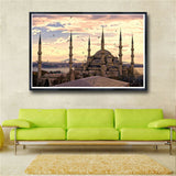 City Turkey Istanbul Sultanahmet Mosque Wall Art Pictures Decor Canvas Posters