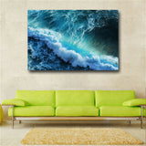 Large art prints Home Decor Canvas Painting Wall Art Beautiful Blue Wave