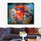 Canvas Prints Painting Modern Abstract Colorful clouds Wall Art Poster And Print