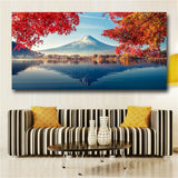 Large art prints Home Decor Canvas Painting Wall Art Mount Fuji in autumn