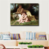Bouguereau"All Saints Day" HD print on canvas huge wall picture 31inx40in