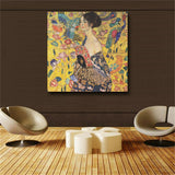 Gustav Klimt Paintings On The Wall Reproduction Portrait Of Adele Bloch Golden