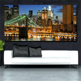 Large art prints Home Decor Canvas Painting Wall Art New York City Panoramic 2
