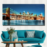 Large art prints Home Decor Canvas Painting Wall Art New York City Panoramic 4
