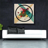 Famous Kandinsky Abstract Canvas Painting Circle Geometry Art Wall Pictures